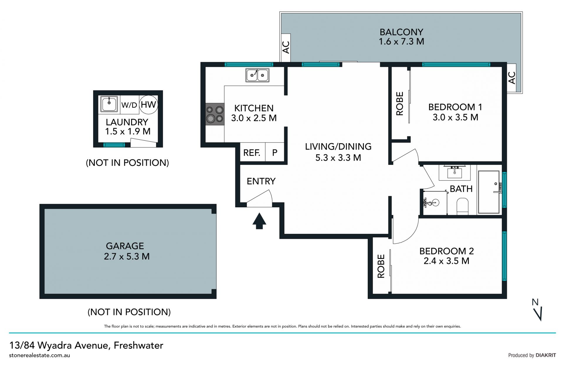 Private and sunny top floor apartment
