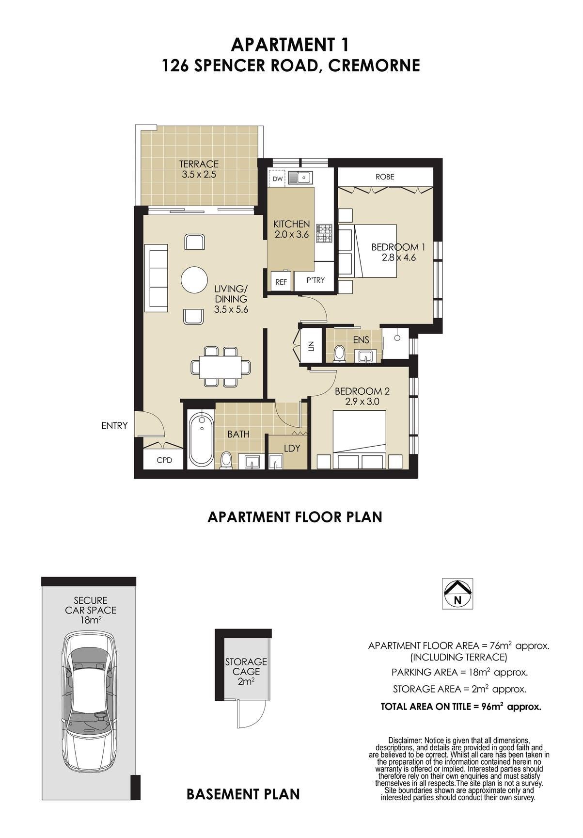 Deposit Taken - Security two bedroom apartment in prime location