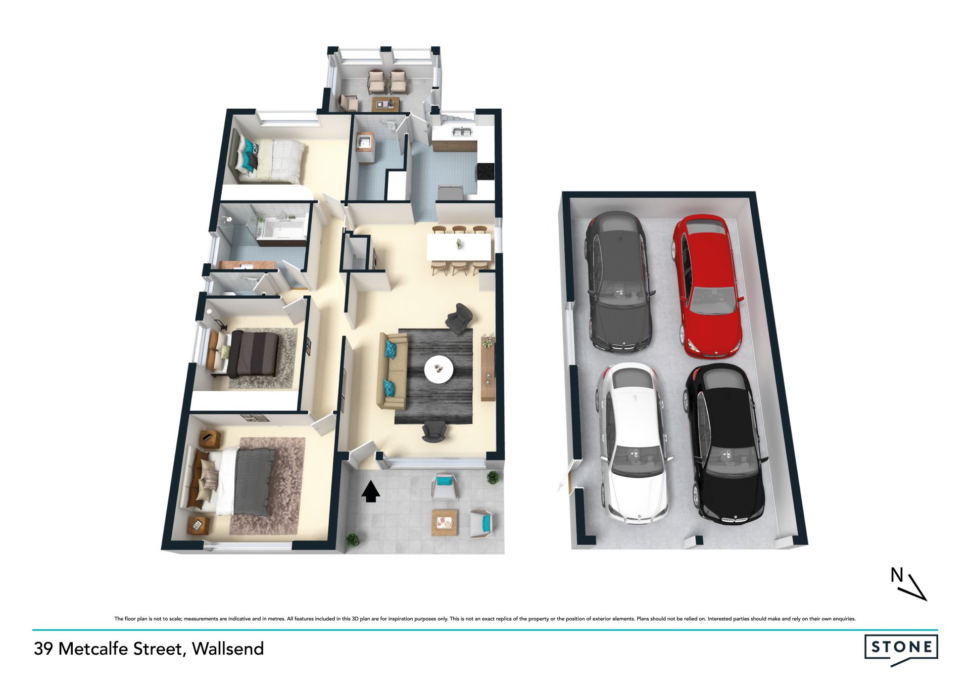 Refreshed throughout and steps to village heart