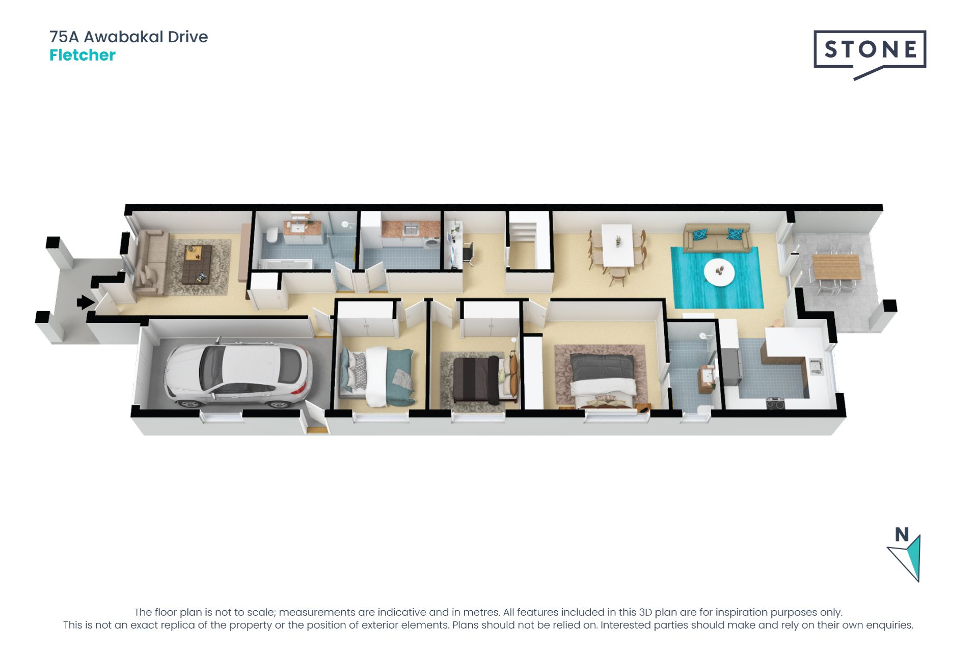 Contemporary duplex in peaceful sanctuary estate