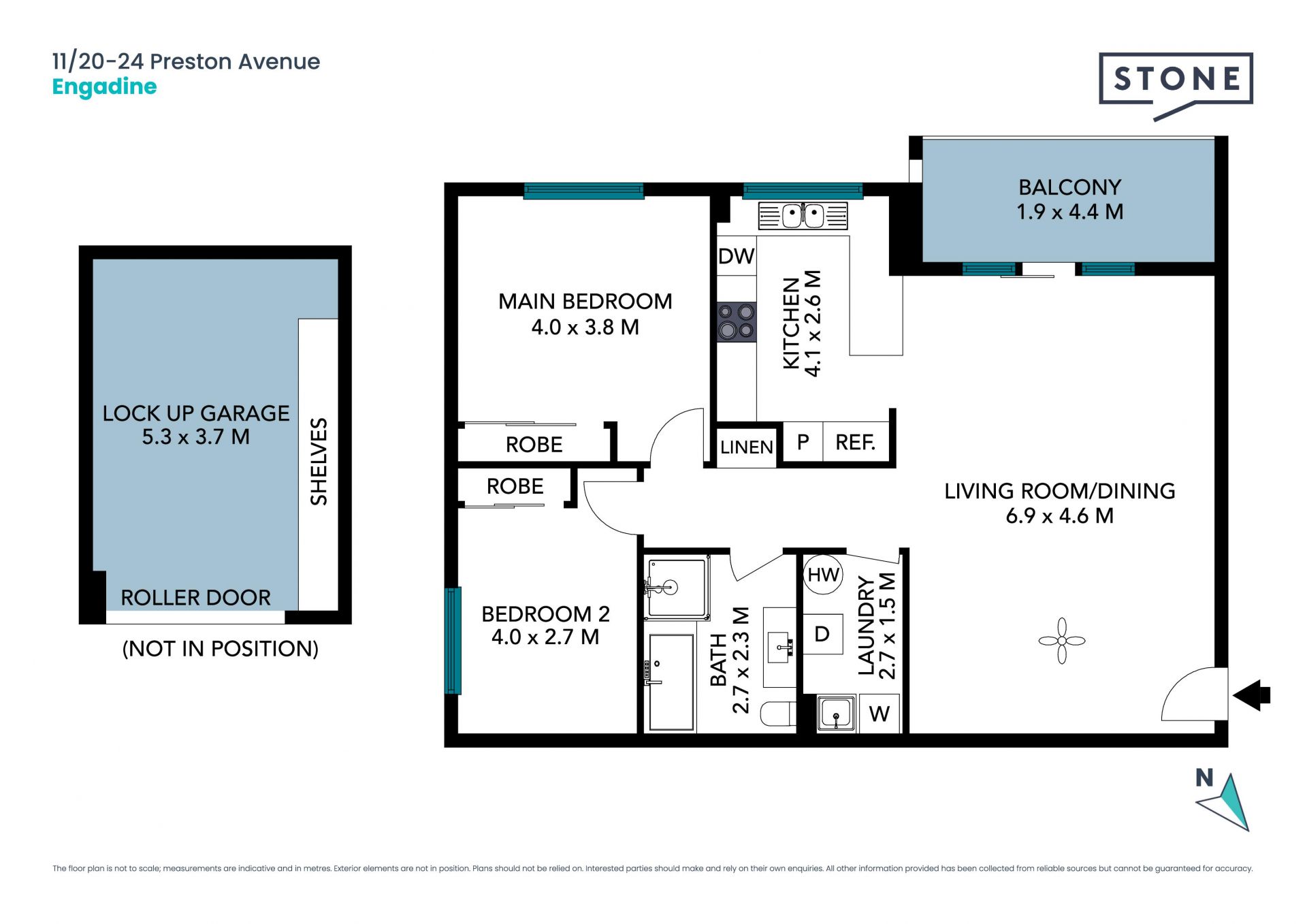 Parkview apartment in a highly central location