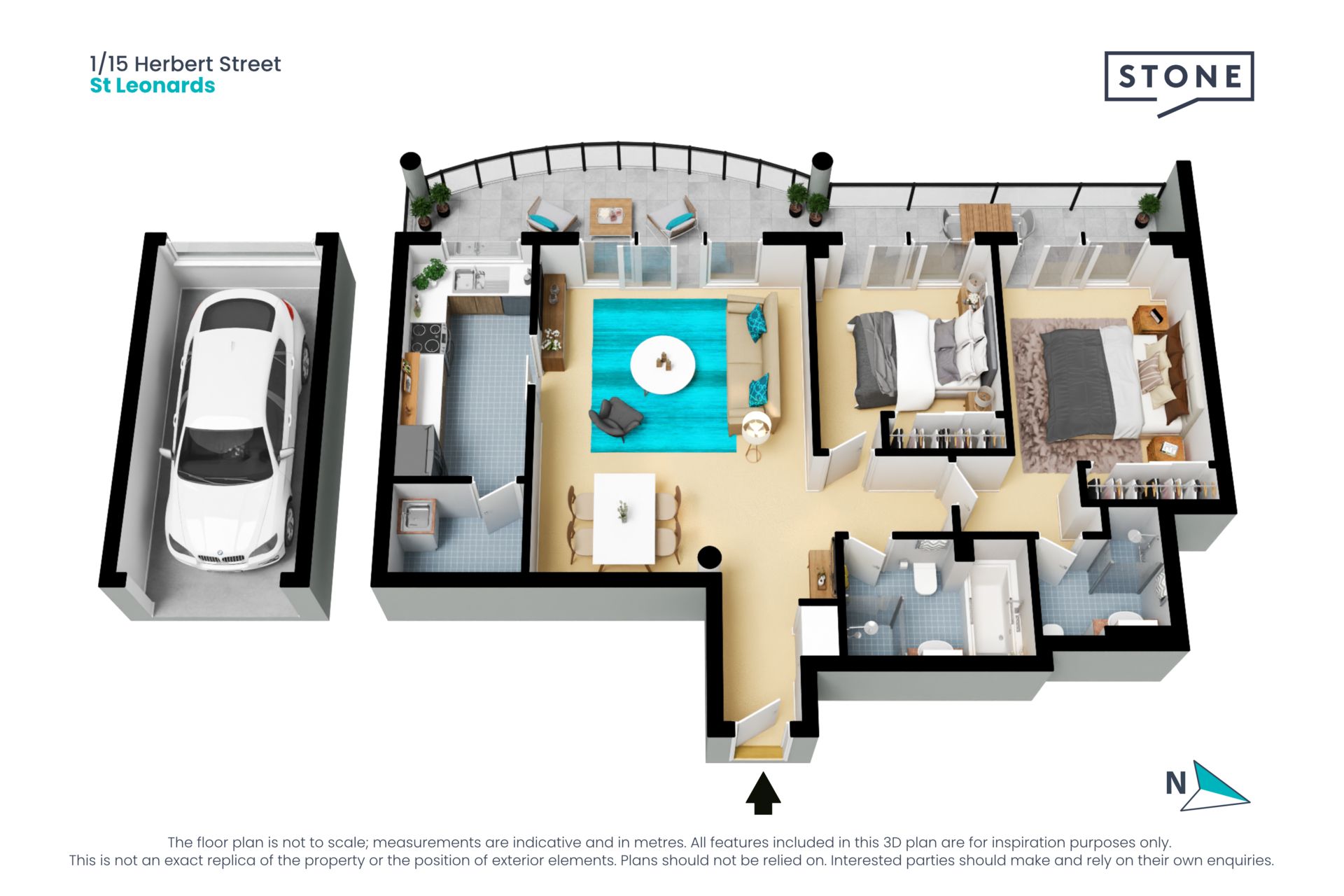 DEPOSIT TAKEN - OFI CANCELLED. 
Two bedroom, two bathroom Apartment.