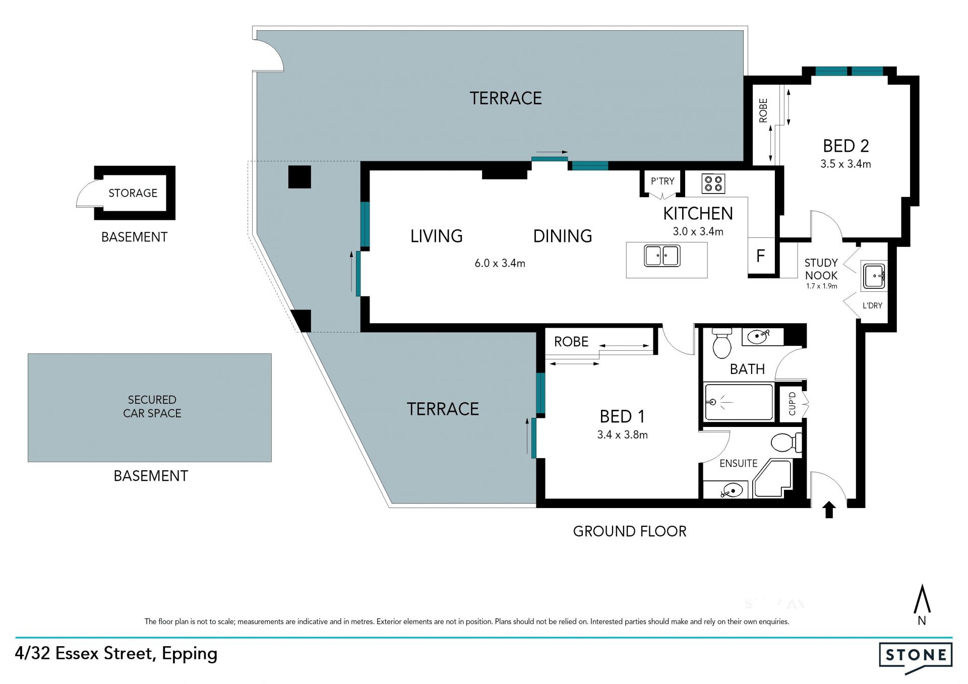 Convenient courtyard apartment