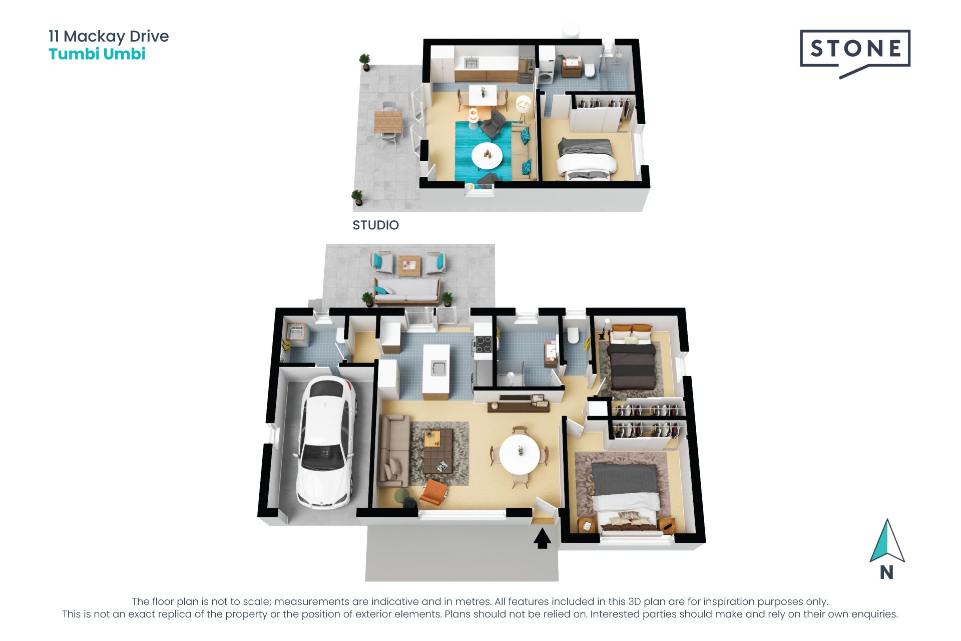 Immaculate home with separate studio, live in one - rent out the other