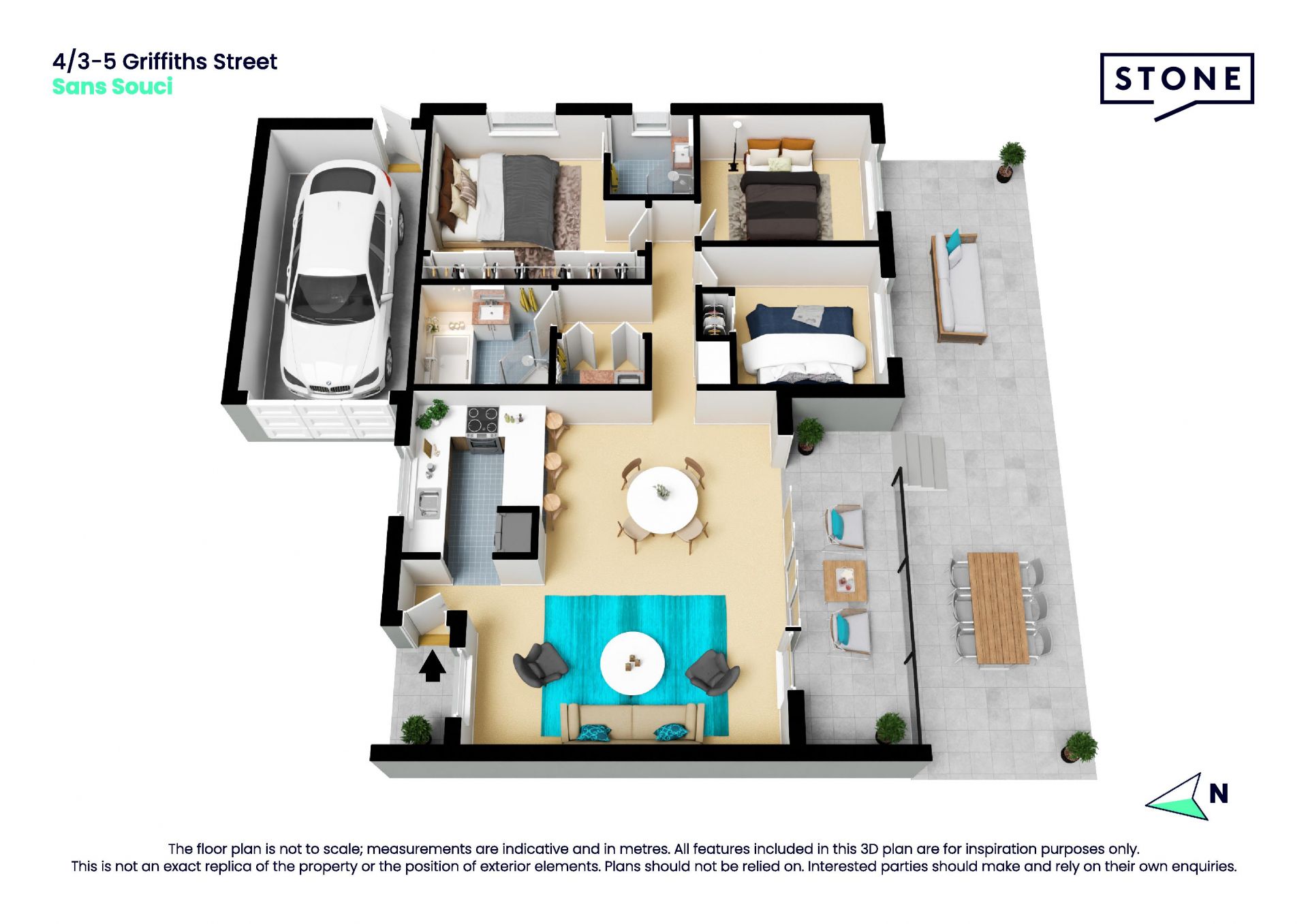 Sunny North-facing villa in a peaceful complex of six