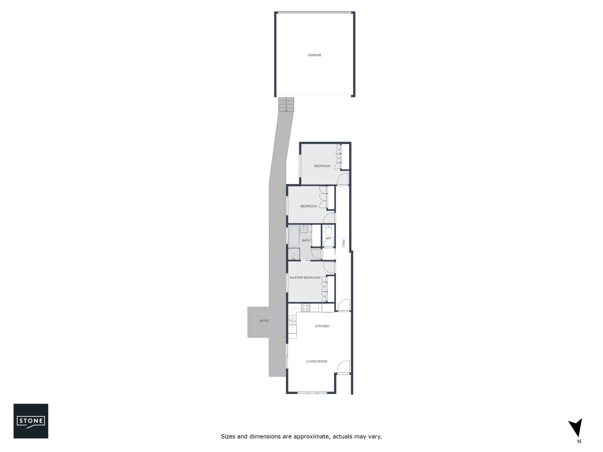 Three bedroom townhouse in Harrison