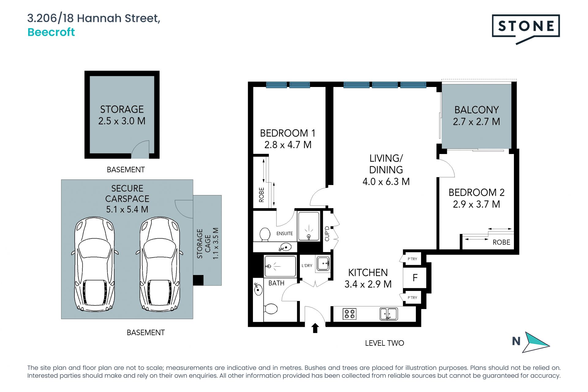 Oversized two bedroom apartment in unbeatable Beecroft position