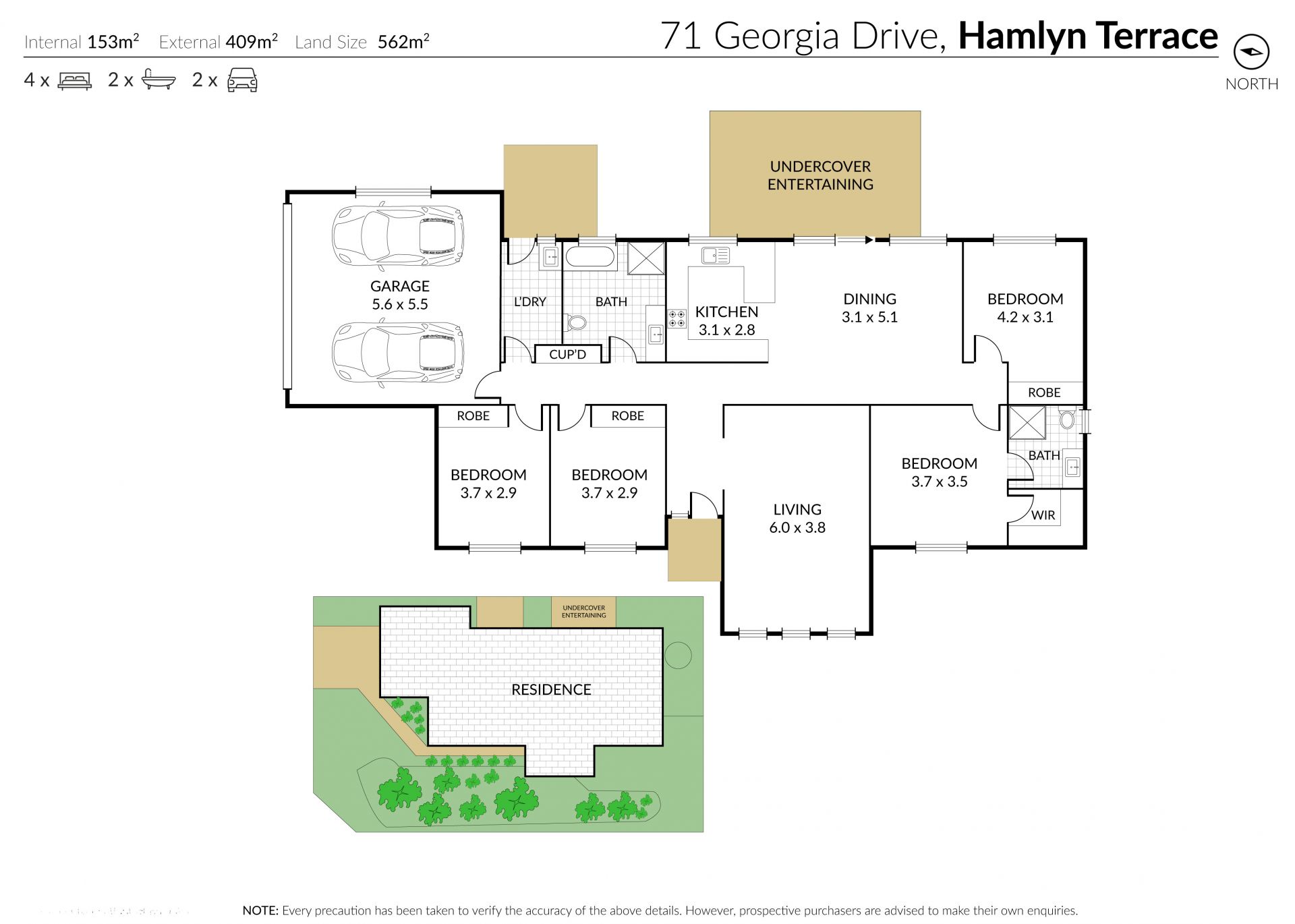Comfortable Family Living: Practical 4-Bedroom Home in Hamlyn Terrace