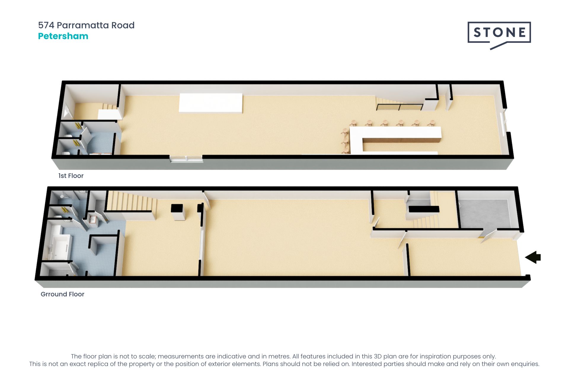 Two level freestanding building with great exposure