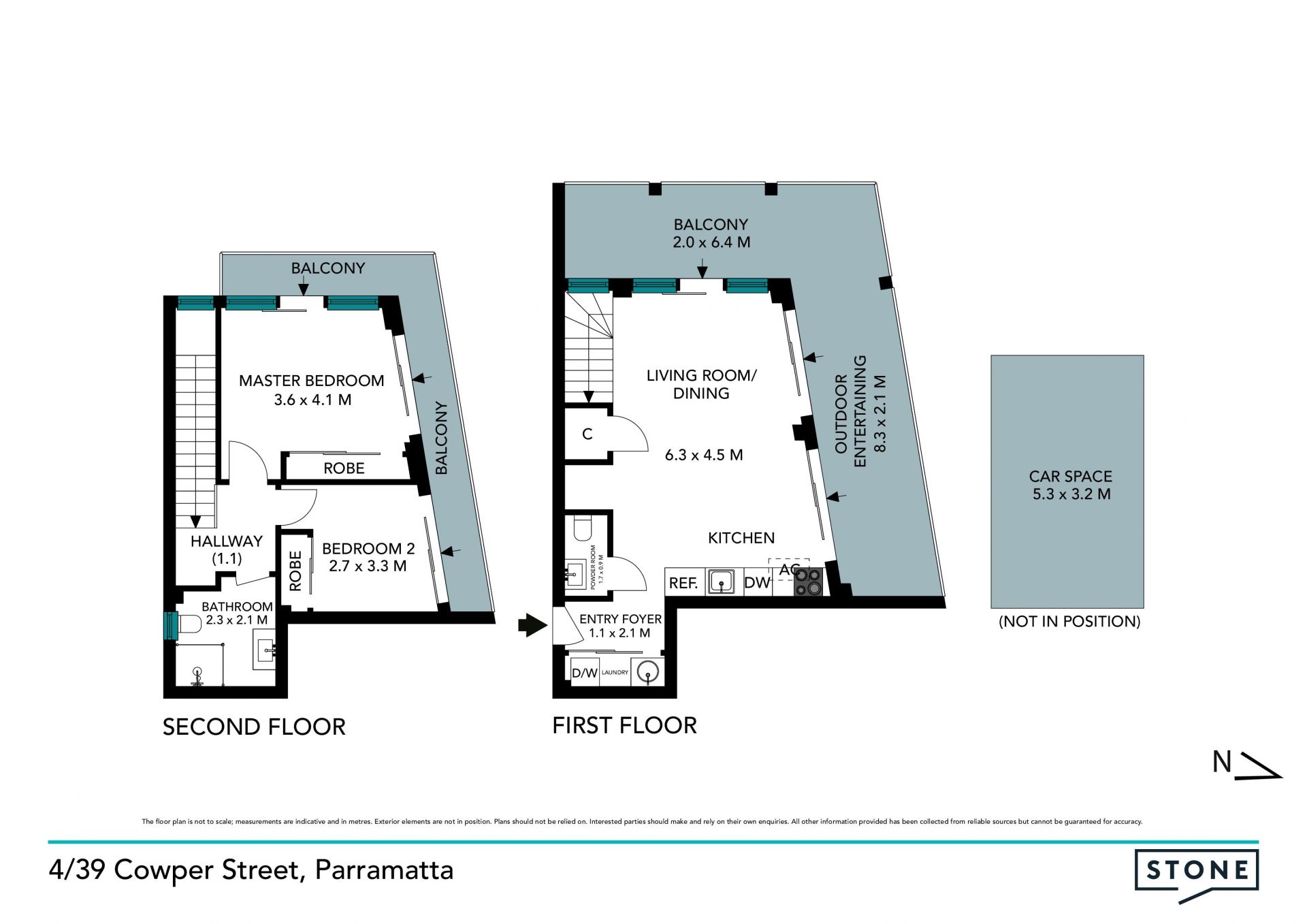 Modern living over two levels