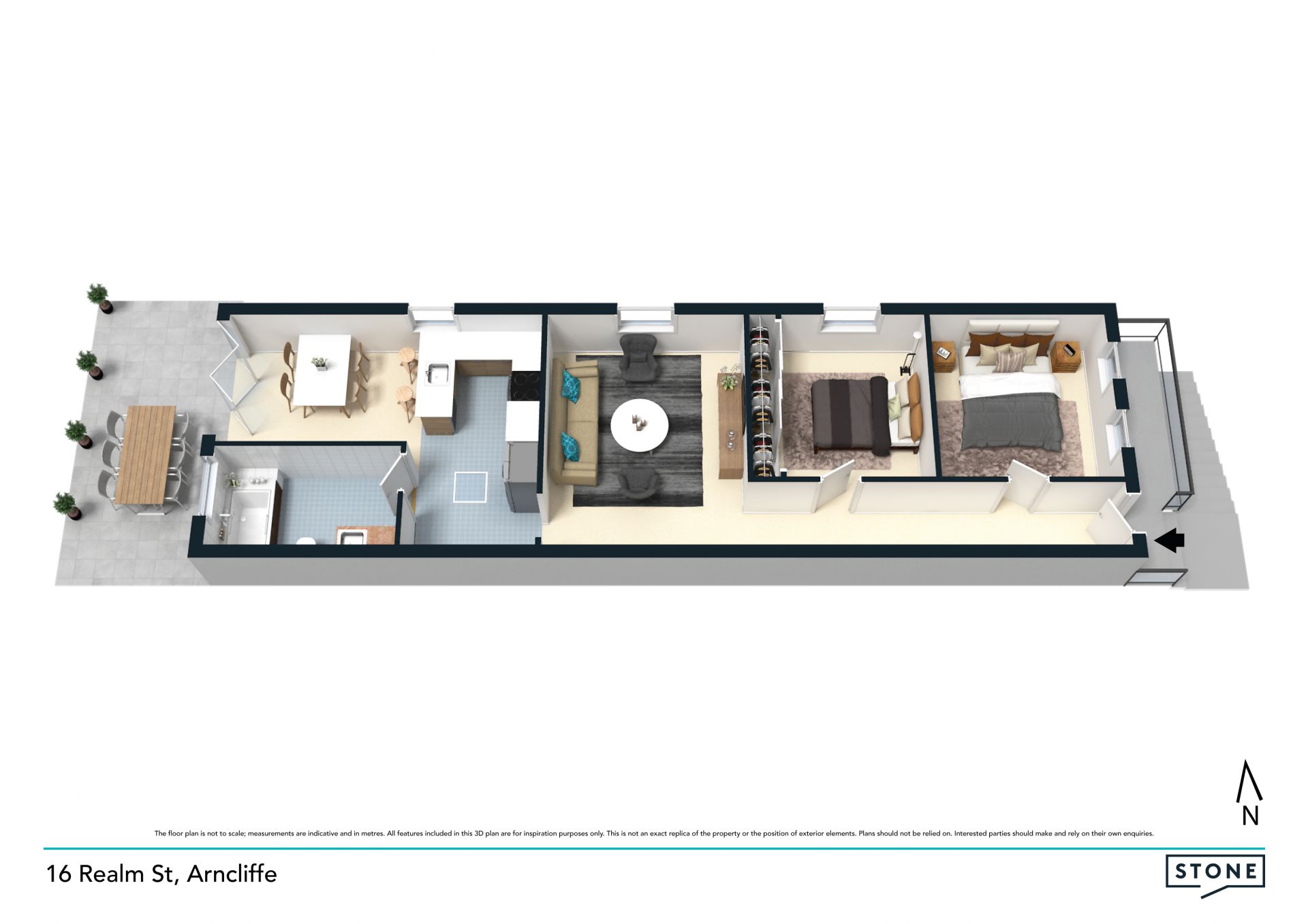 Modern Semi offering privacy and easy care