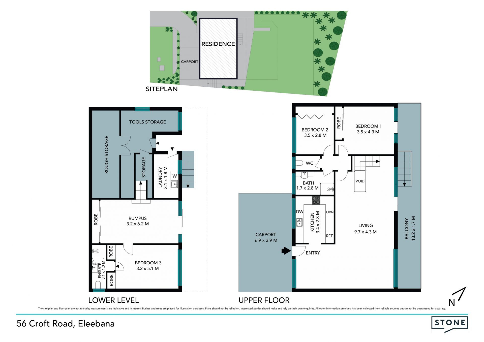 Renovator with bush and water views