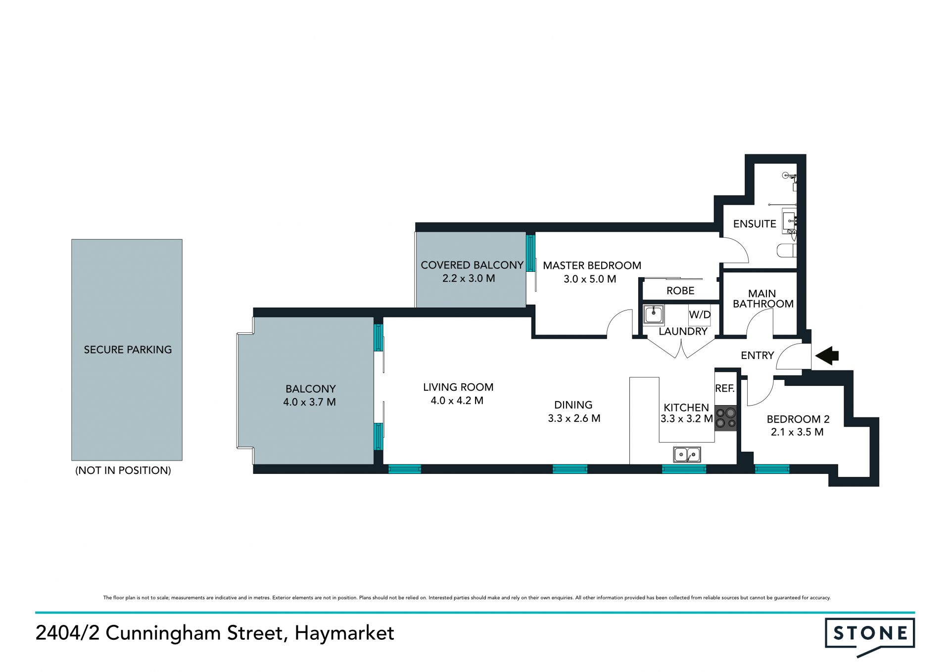 PRIVATE INSPECTIONS WELCOME
Inner city apartment with security parking