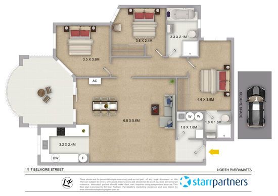 Great Three Bedroom Apartment