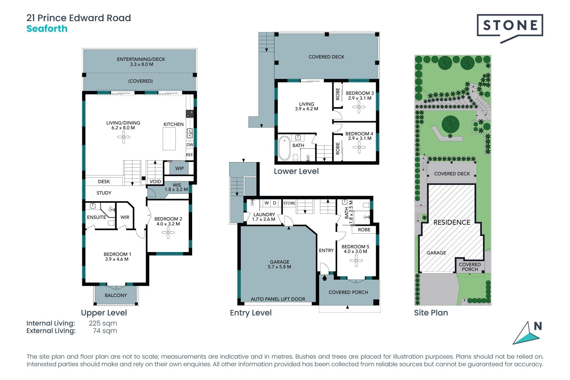 Coastal-style family entertainer in lifestyle location