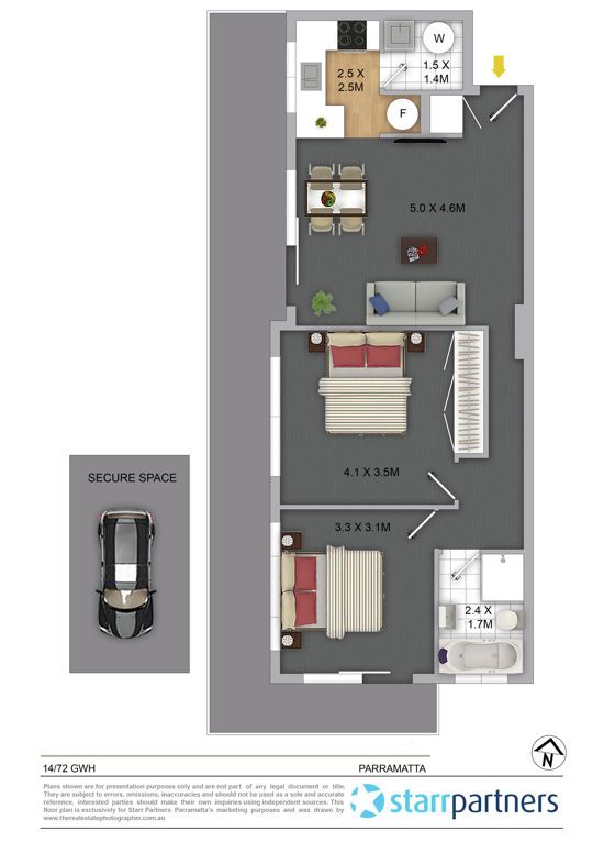 Two Bedroom Apartment In Great Location