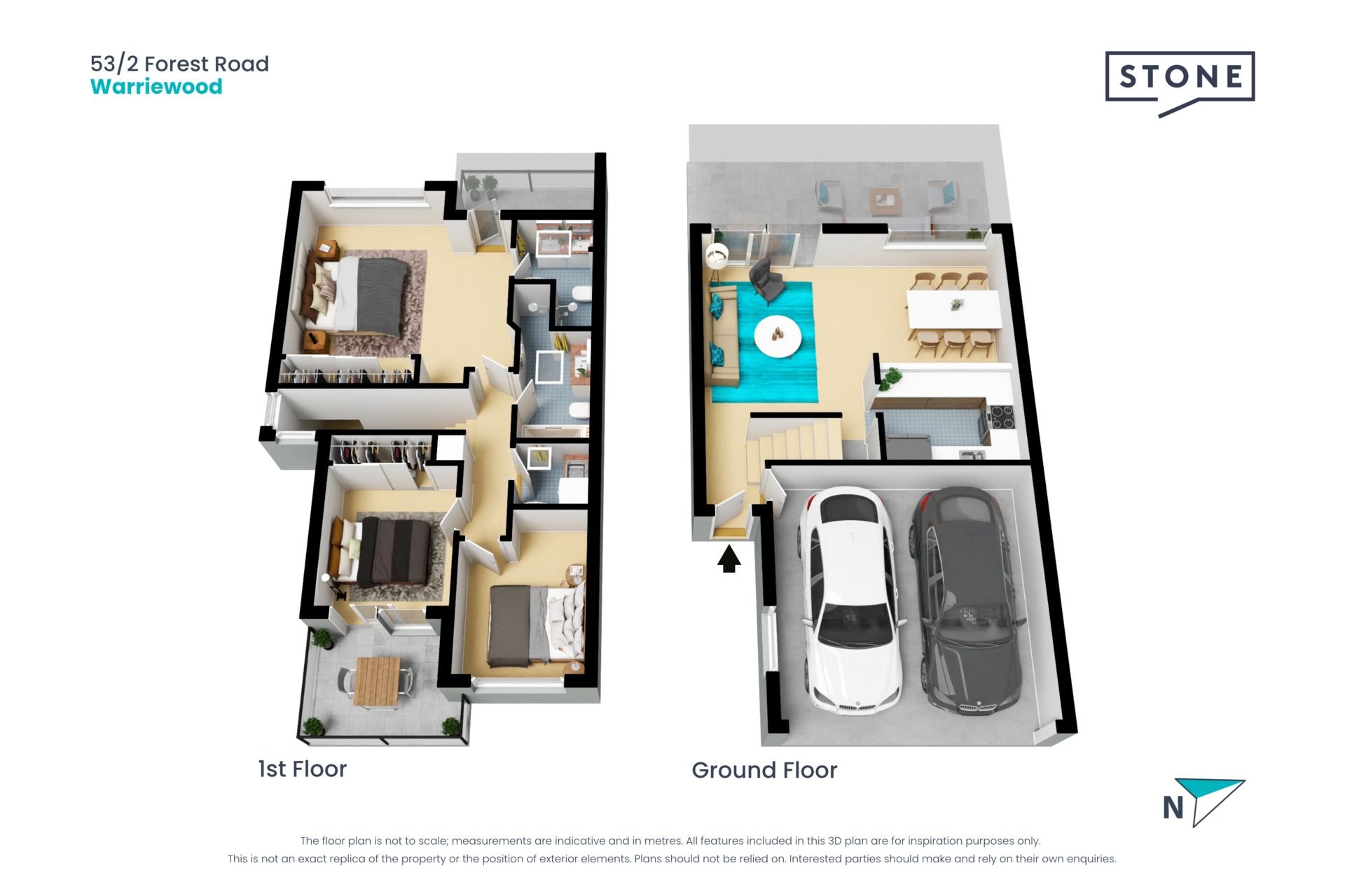 Modern townhome with courtyard oasis offering an easy-care lifestyle