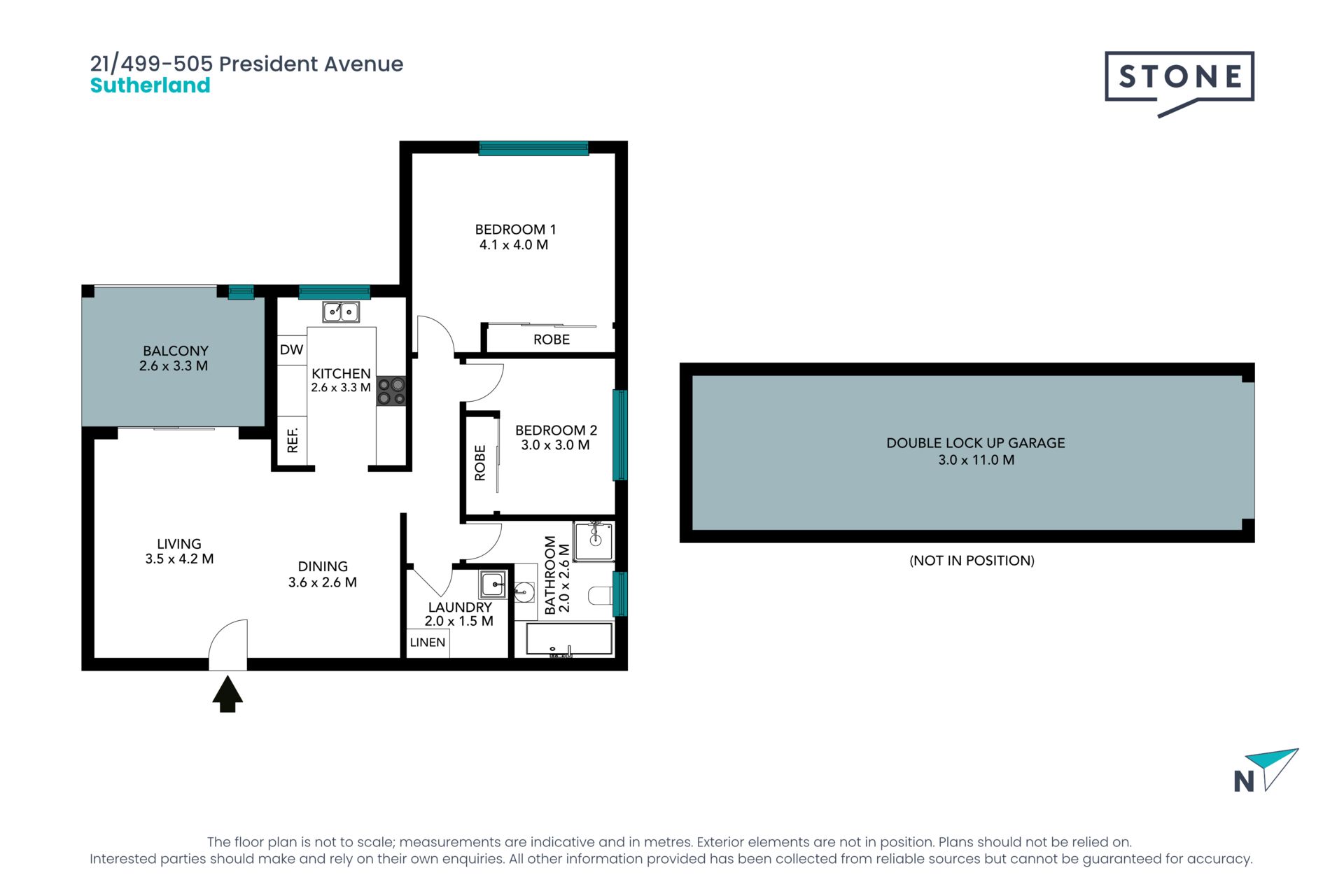 Double brick apartment in highly convenient locale