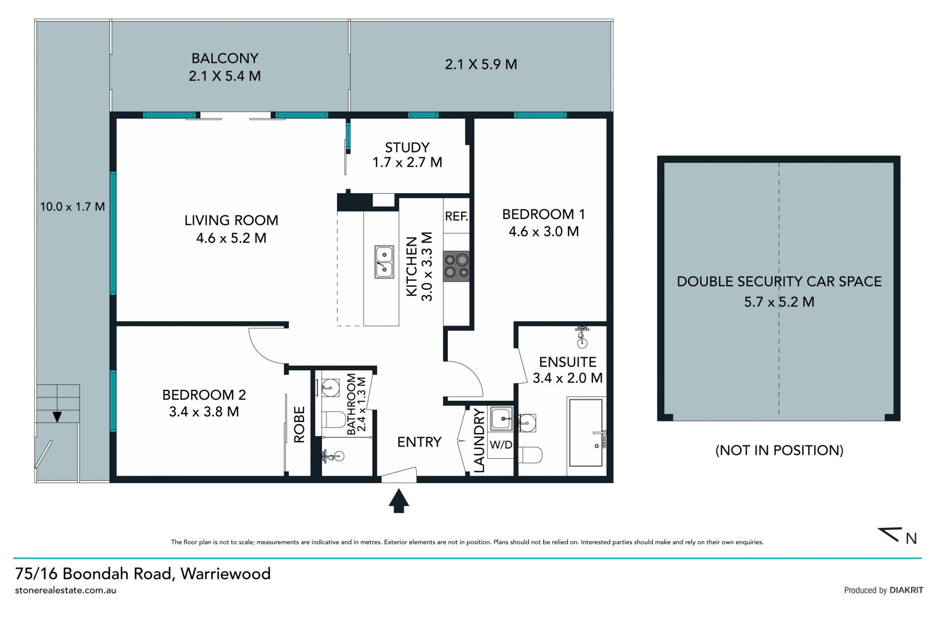 Sunny North-facing courtyard apartment