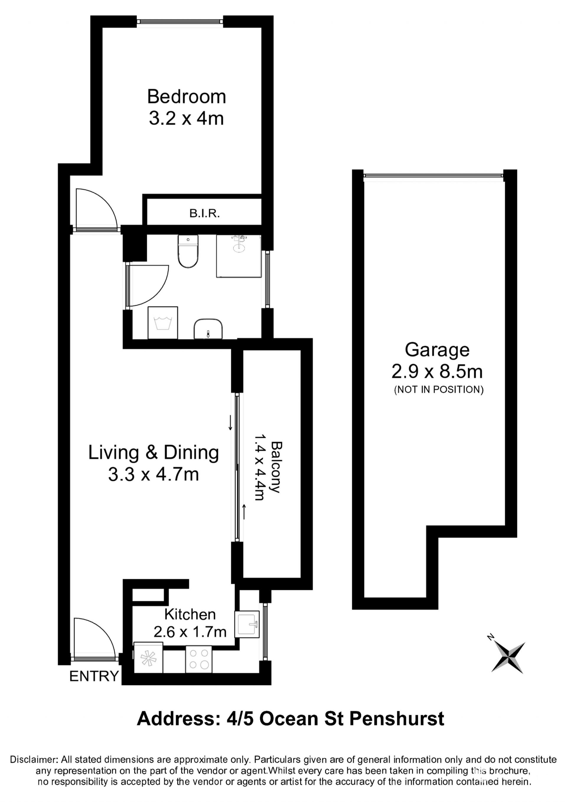 1 BEDROOM APARTMENT WITH GARAGE