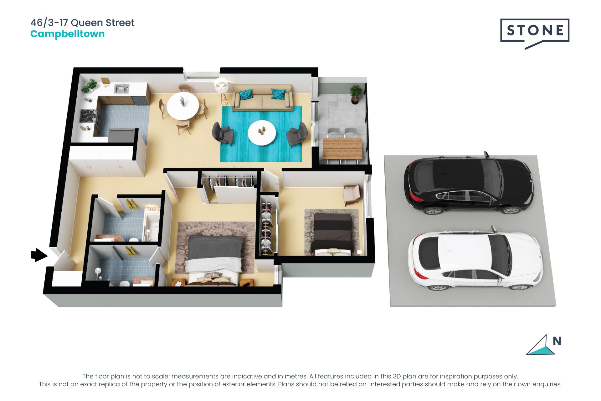 Top-floor corner apartment with stunning views and unmatched convenience