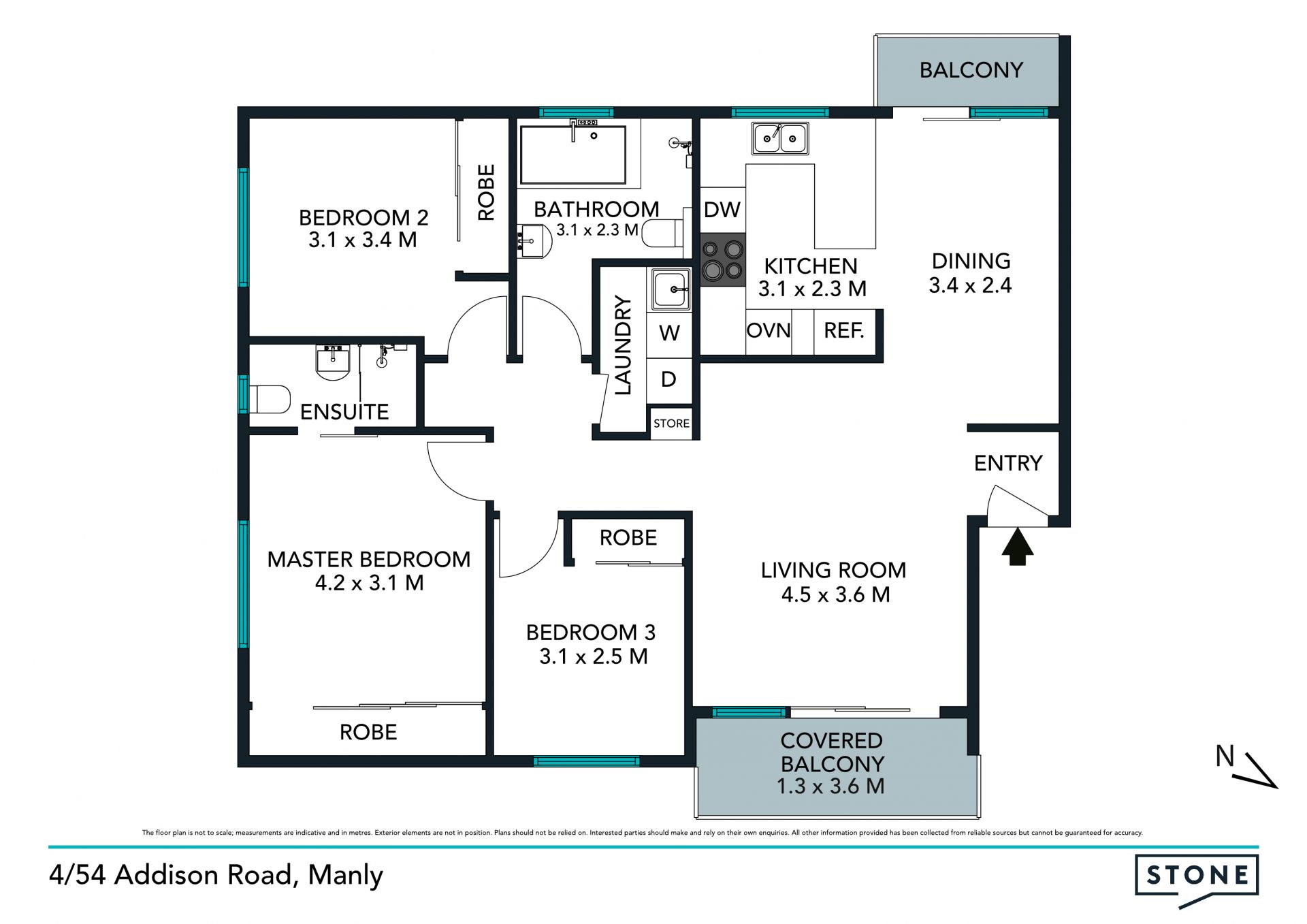 Light filled and immaculately presented  Eastern Hill Apartment