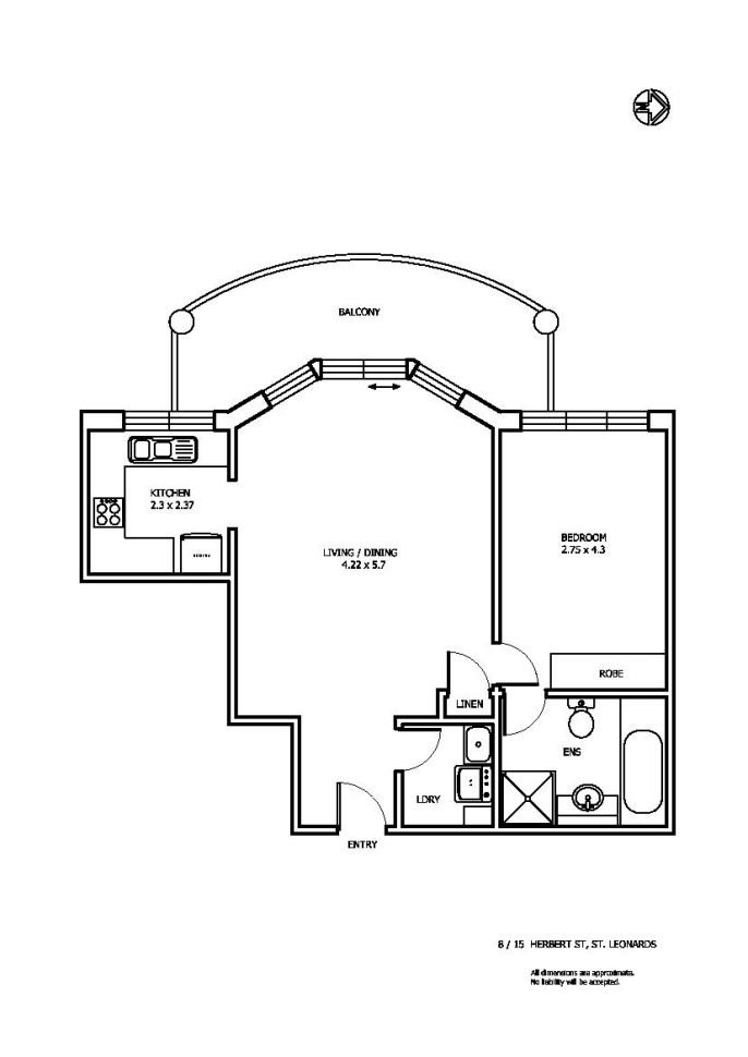 Sun Drenched One Bedroom Apartment