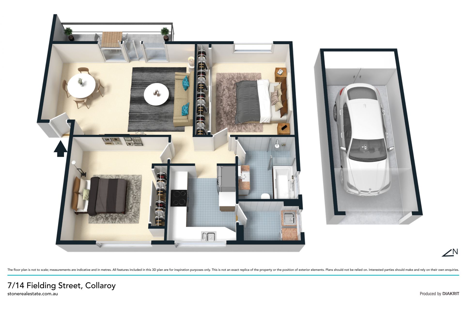 Beachside pad just seconds to the sea