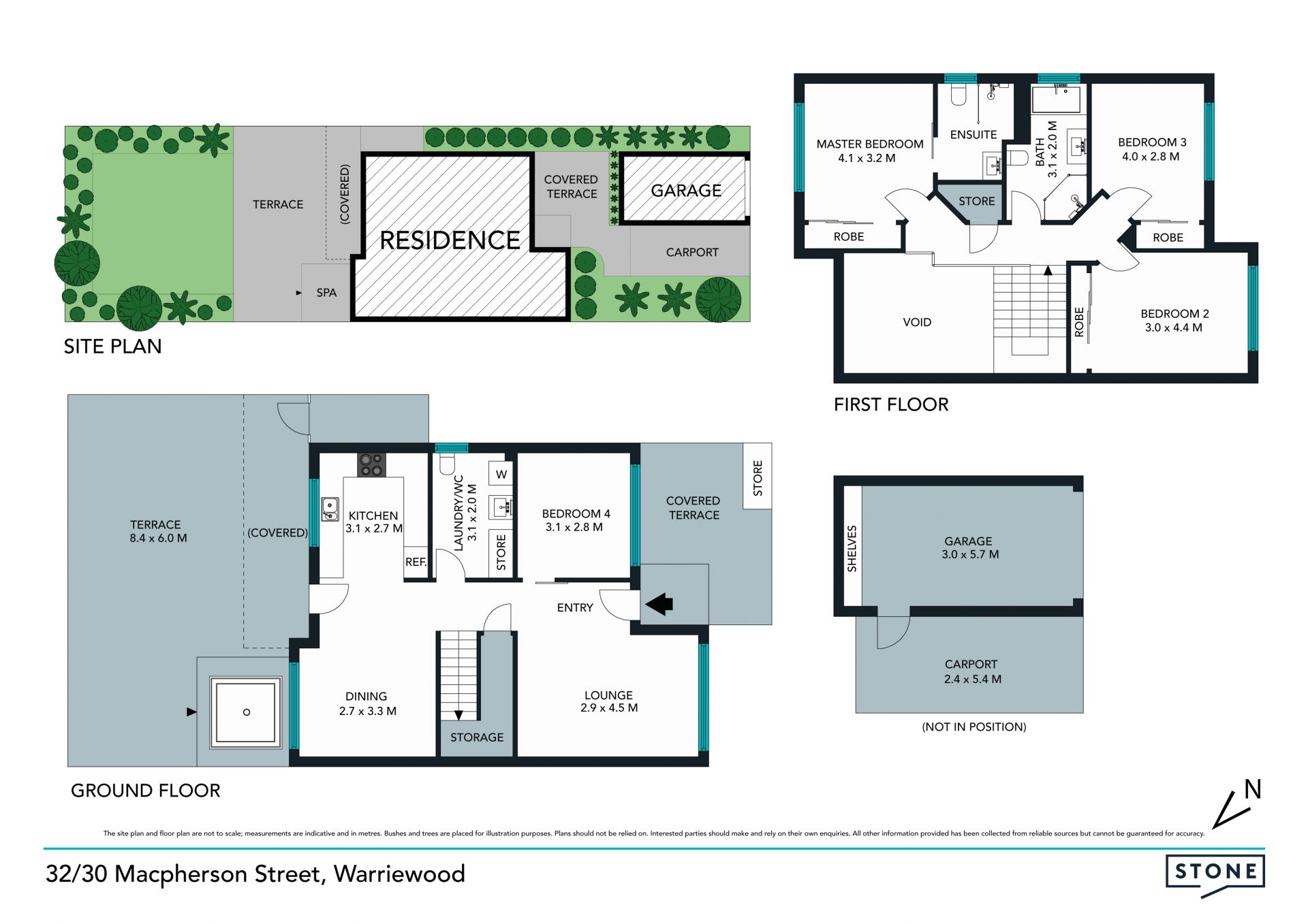 Serene townhome with Northerly aspect and only one common wall