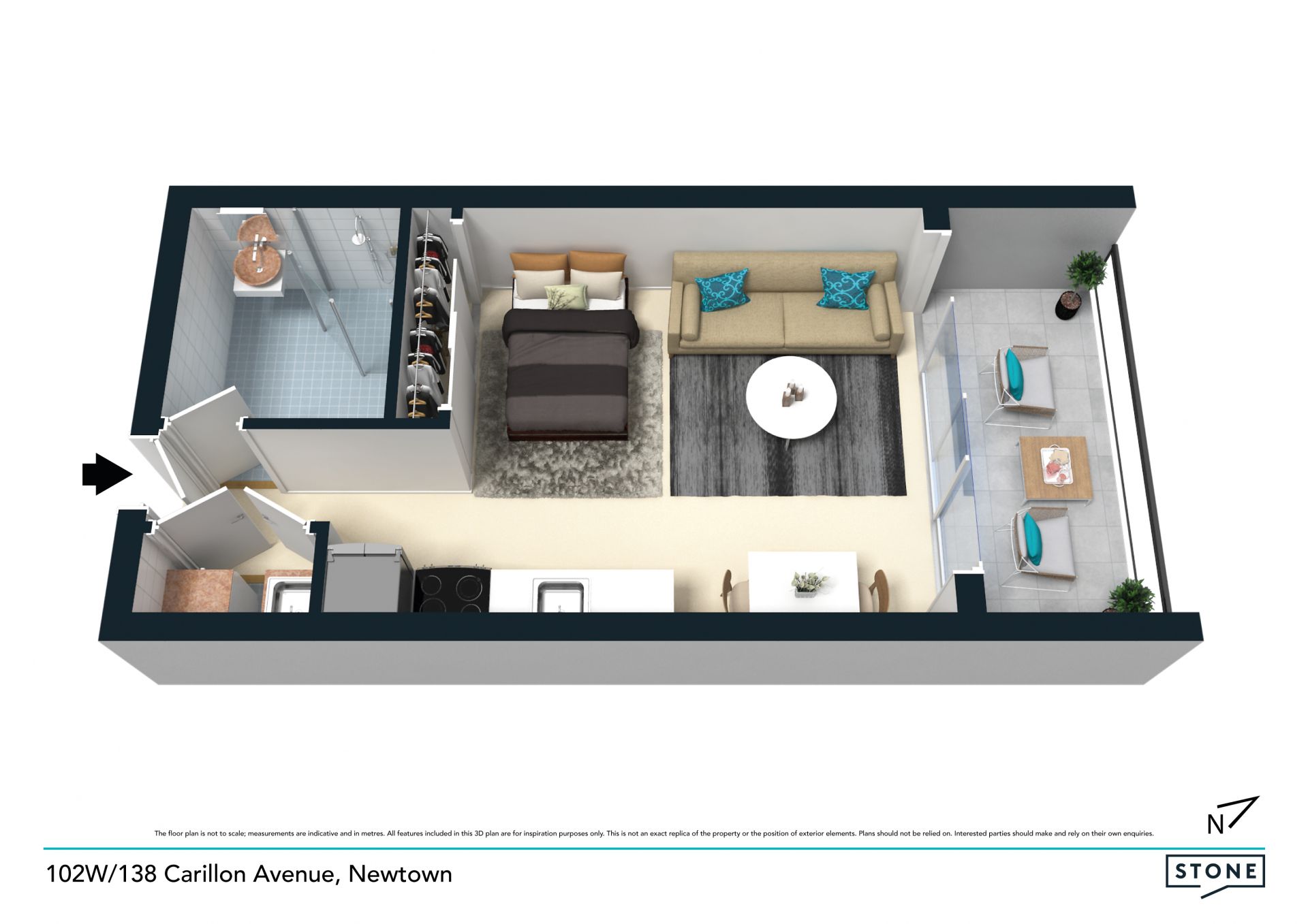 Quality studio apartment with lifestyle appeal