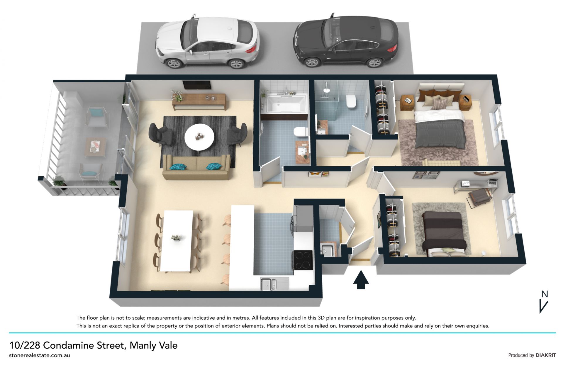 Rear of the block, whisper quiet oversized apartment