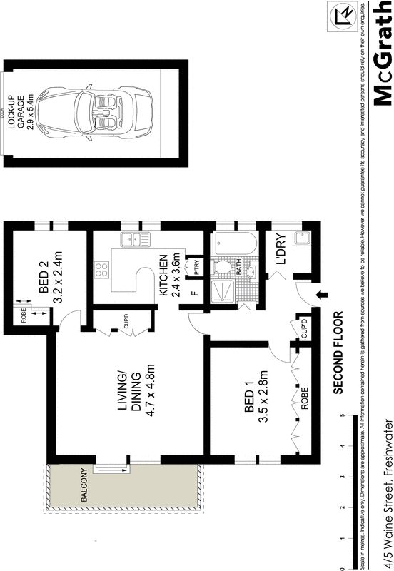 Freshly renovated apartment in a boutique block