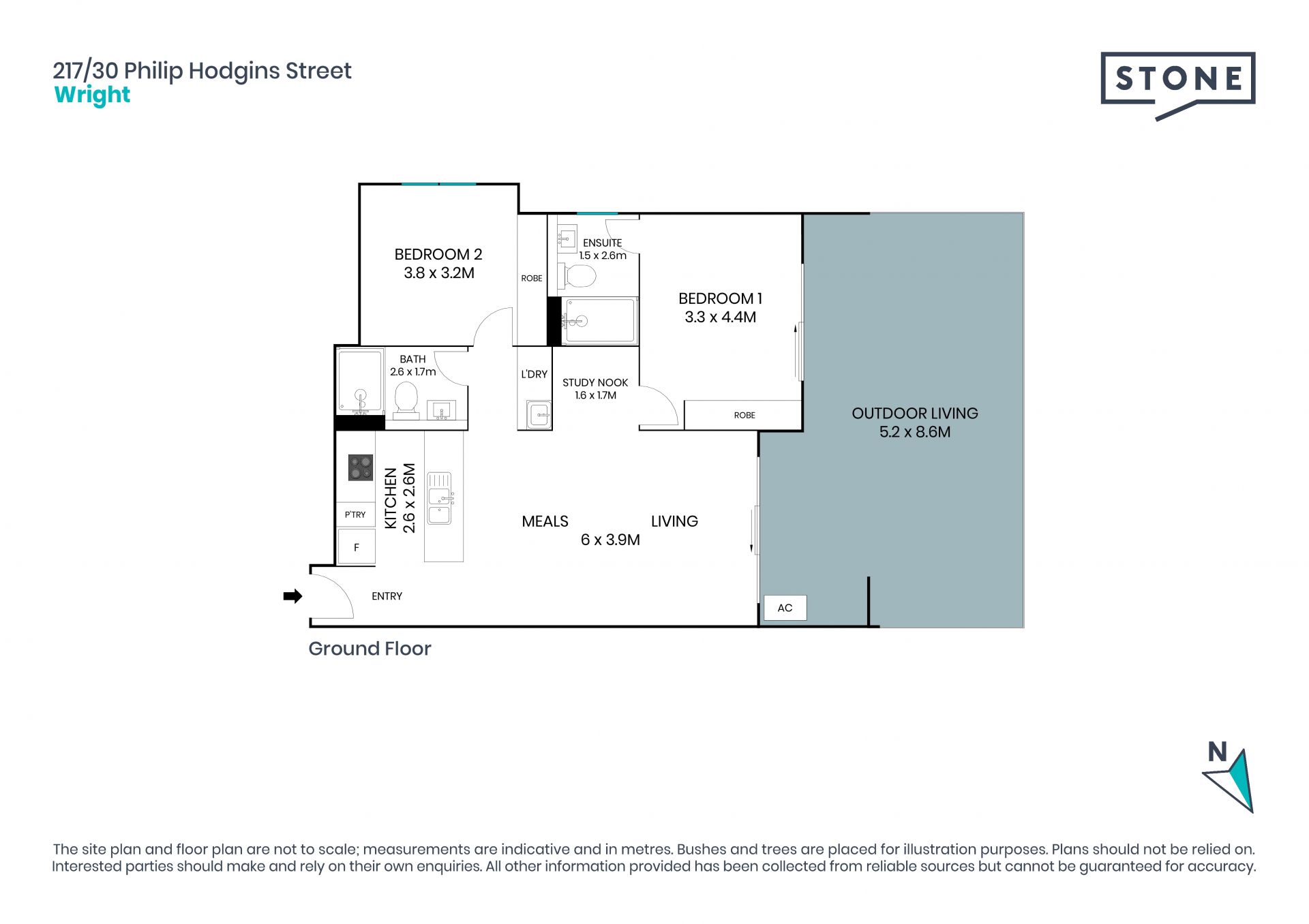 Charming ground floor, two bedroom apartment