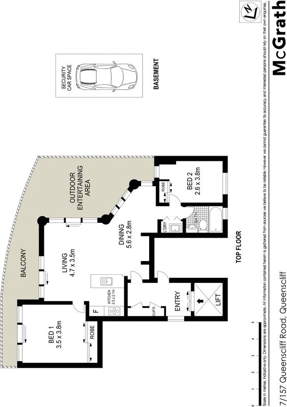 Contemporary apartment, boutique security complex