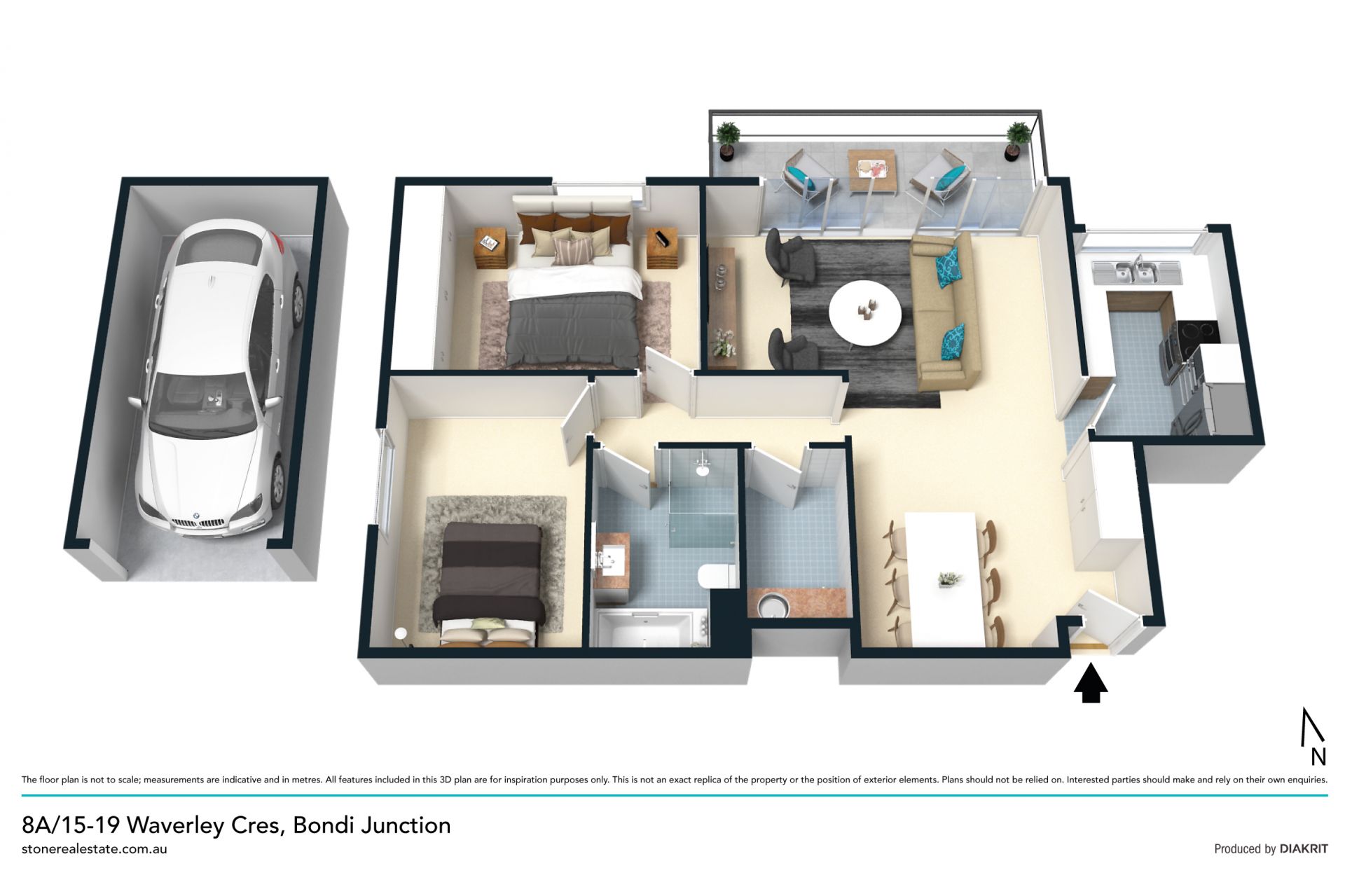 Sensational views from a spacious top floor apartment