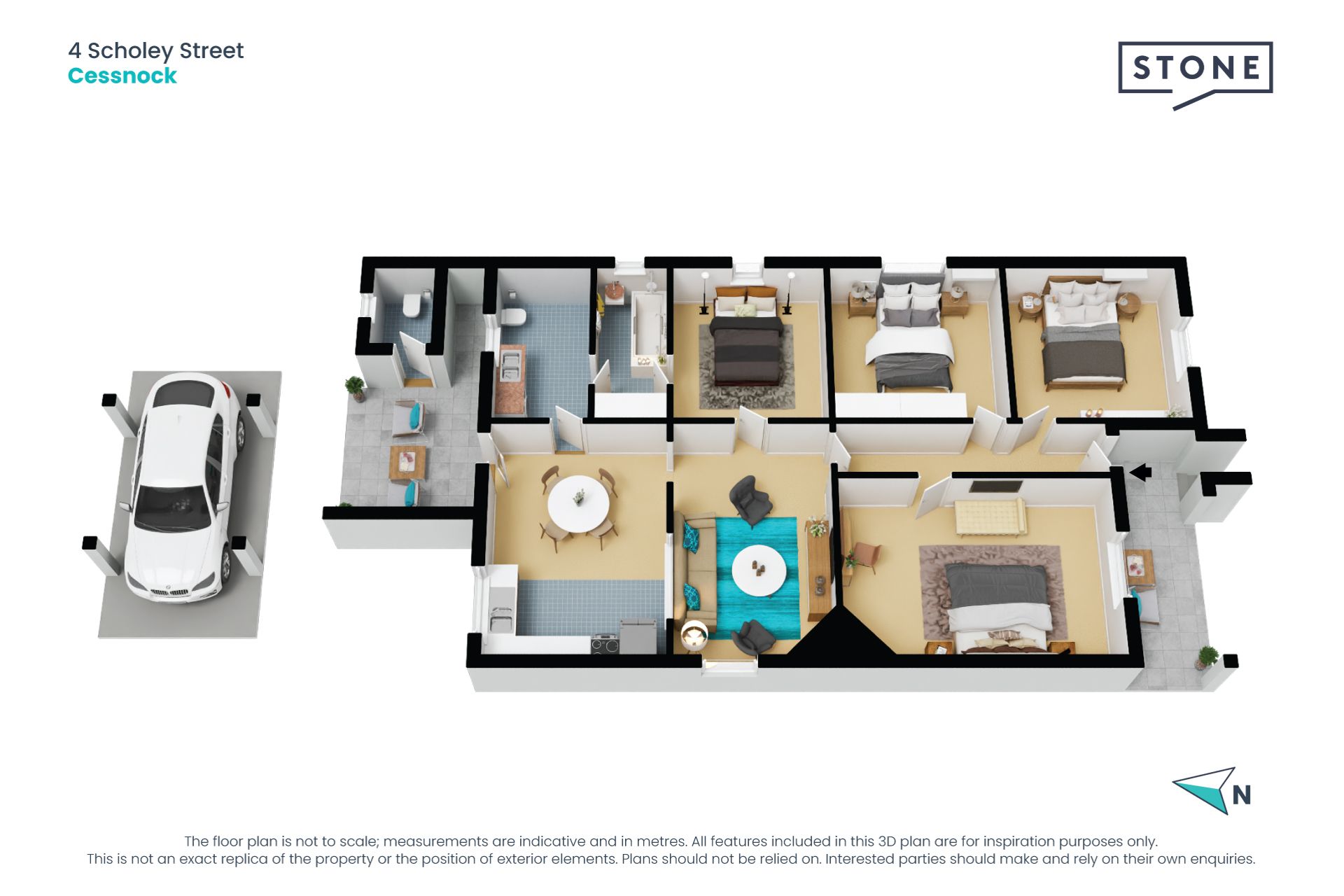 Flexible four bedroom in need of a makeover