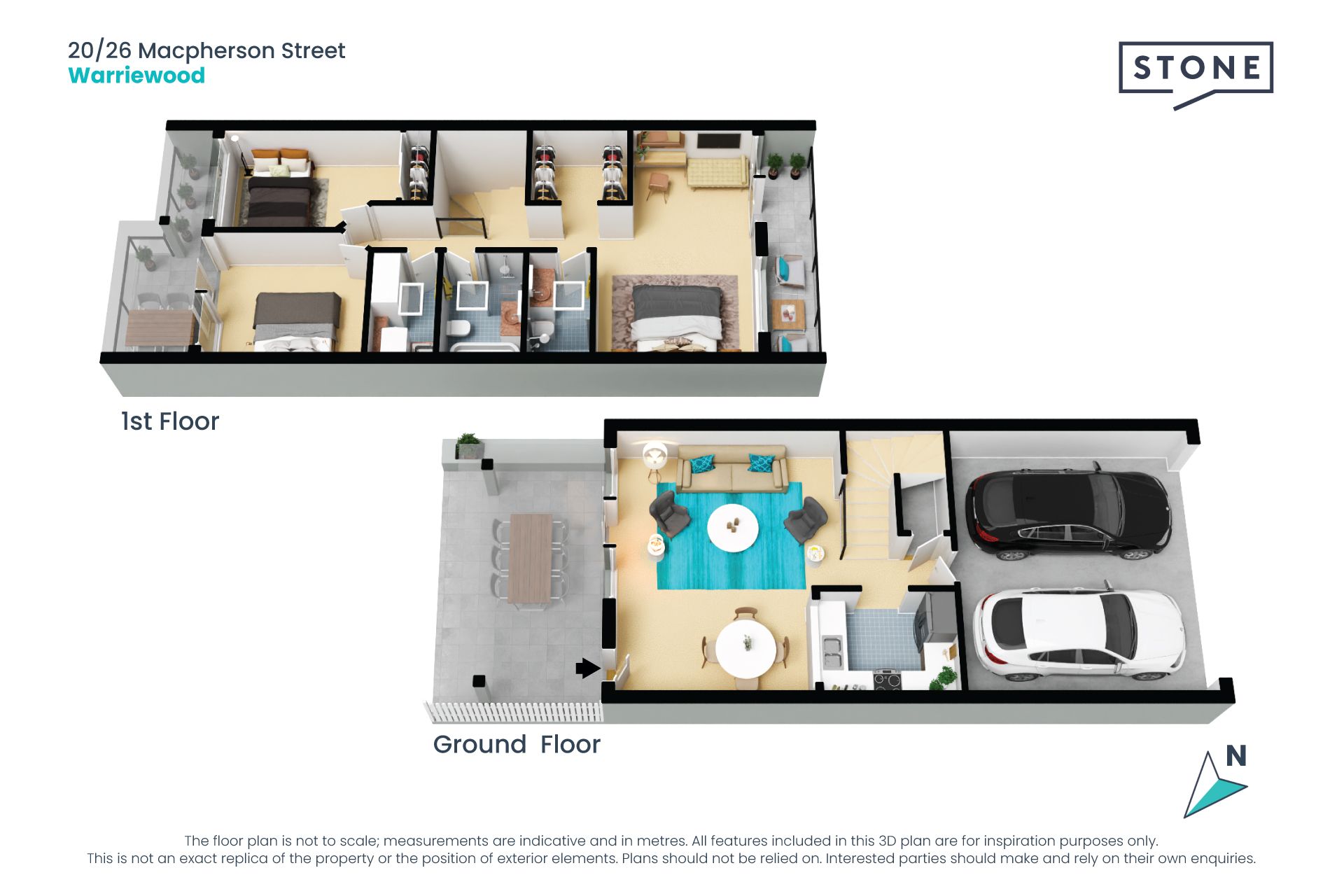 Modern townhome with luxurious updates offering an easy-care lifestyle