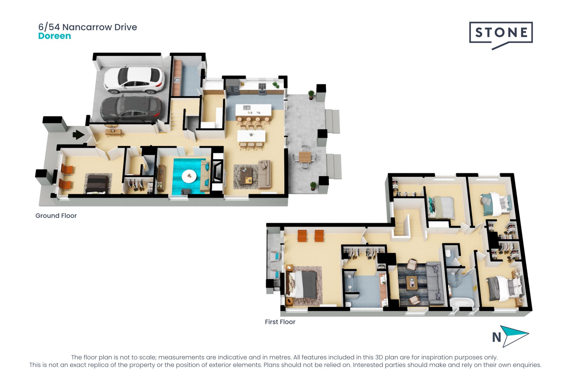 Spacious family living with a modern flair