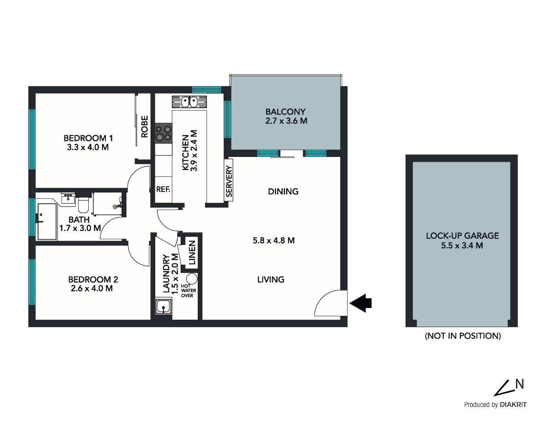 Top floor apartment in bayside pocket