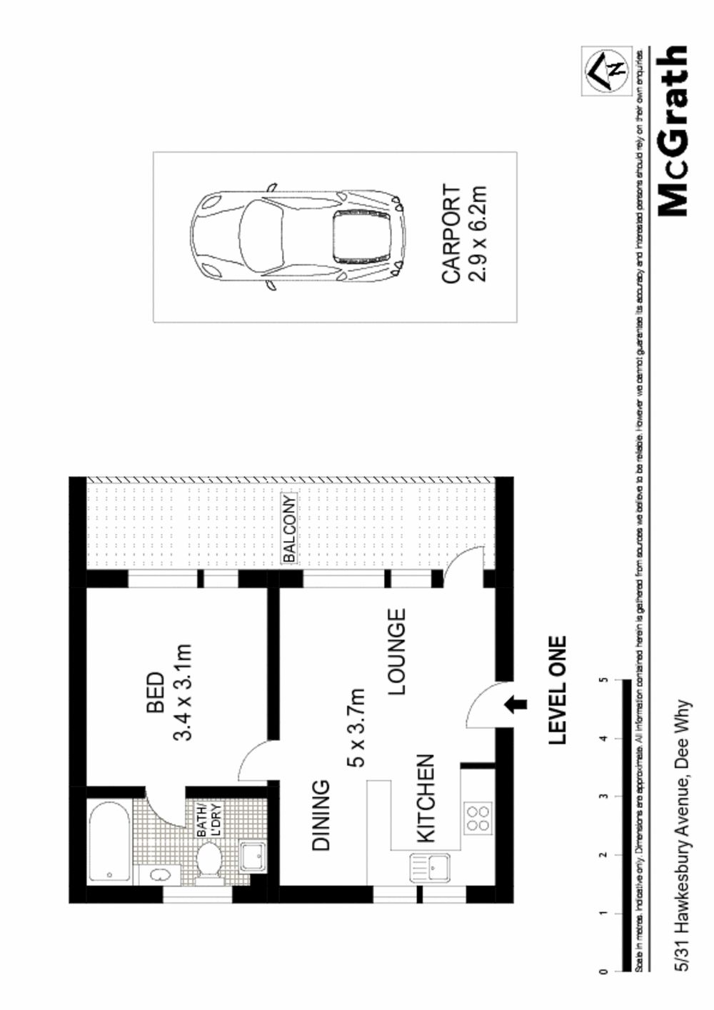 Spacious one bedroom apartment in a magic location