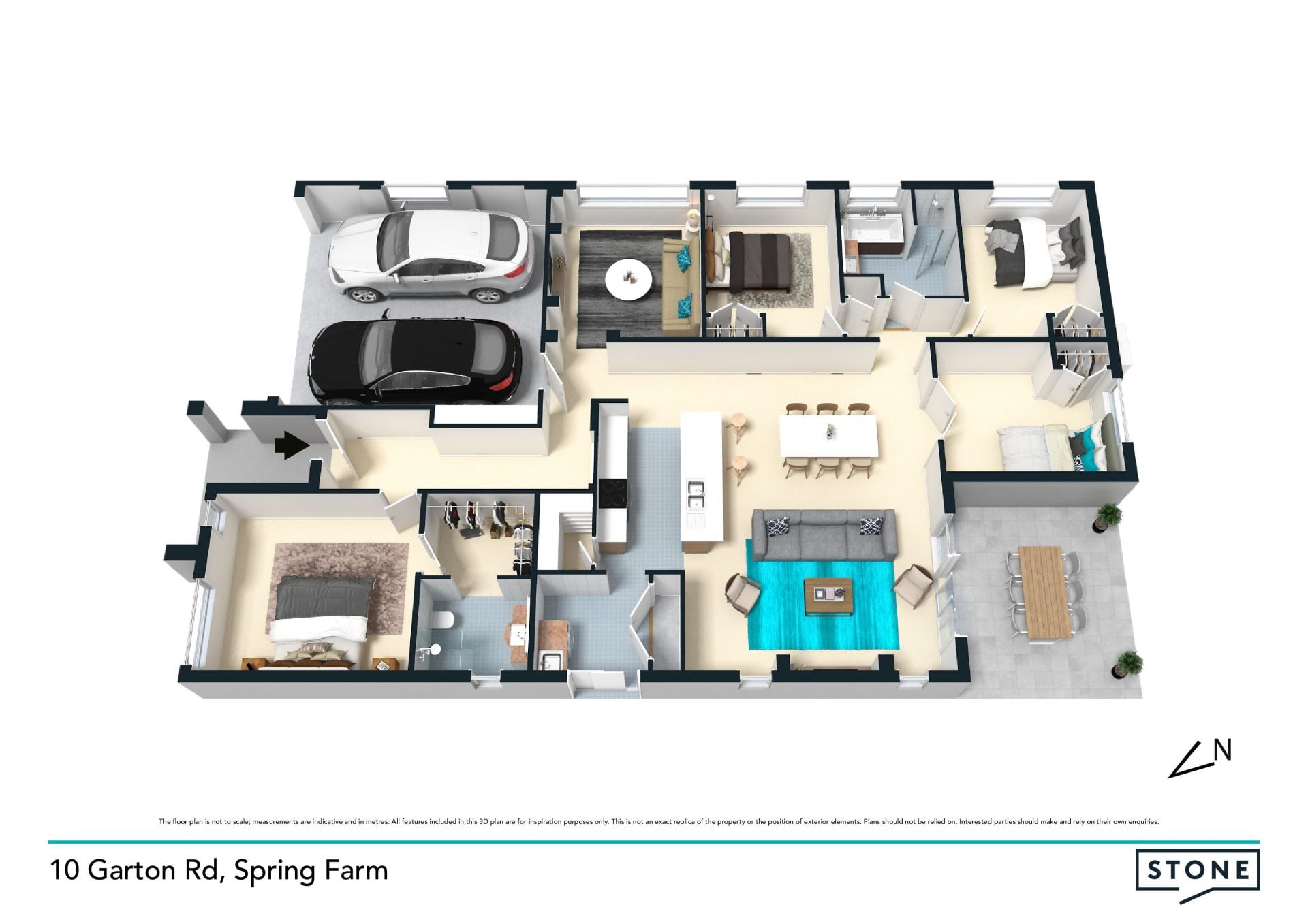 Spacious yard