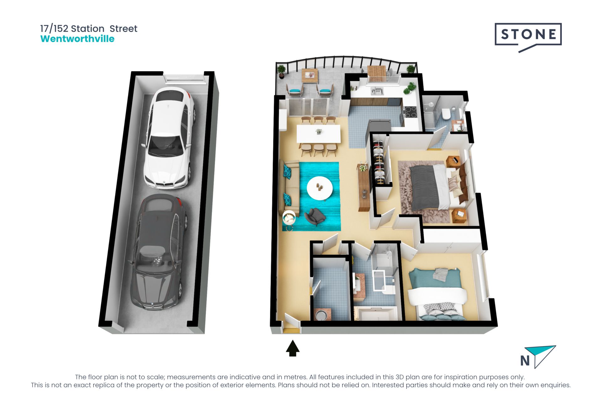 Stylish Two-Bedroom Apartment