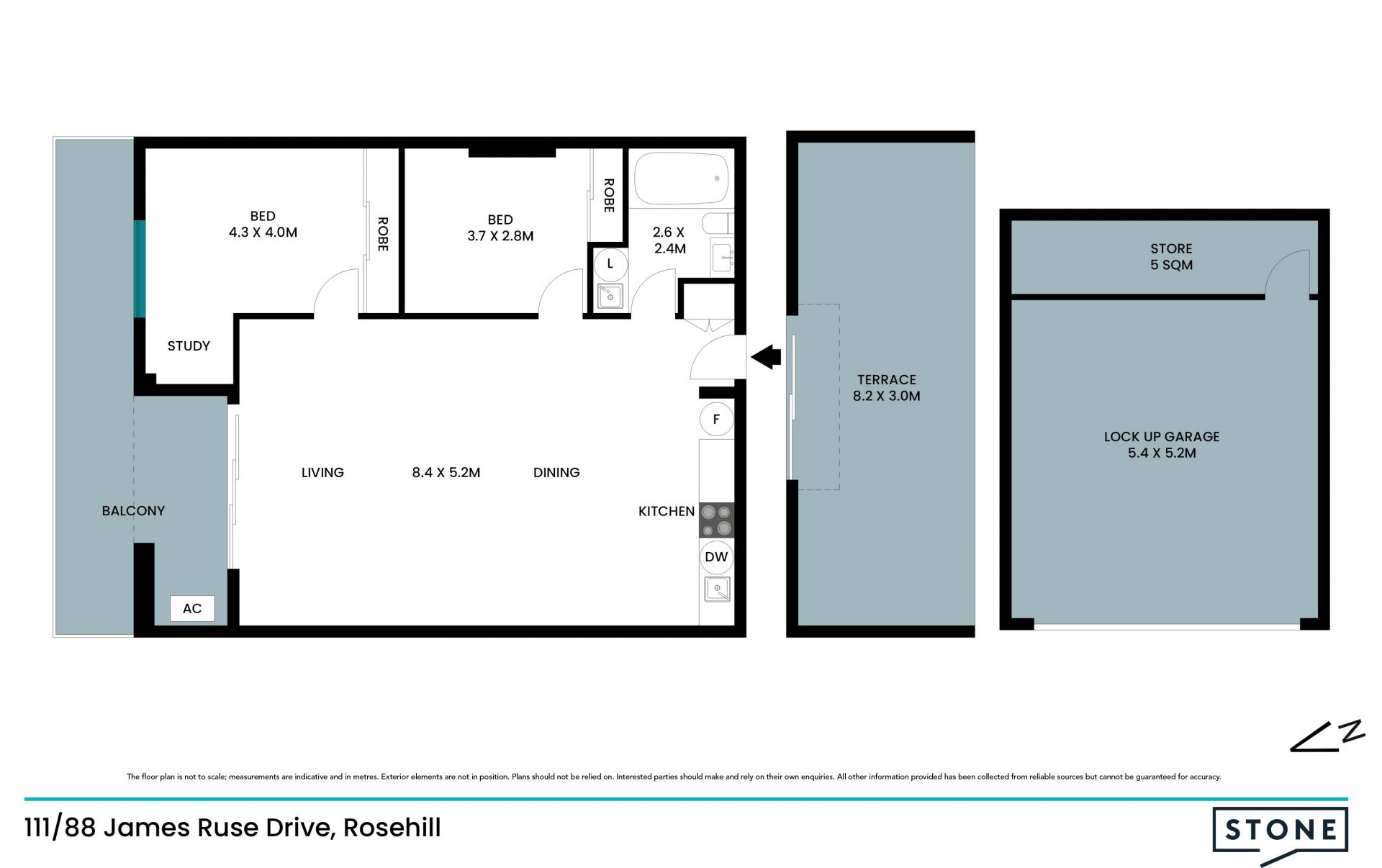 Modern open-plan apartment
