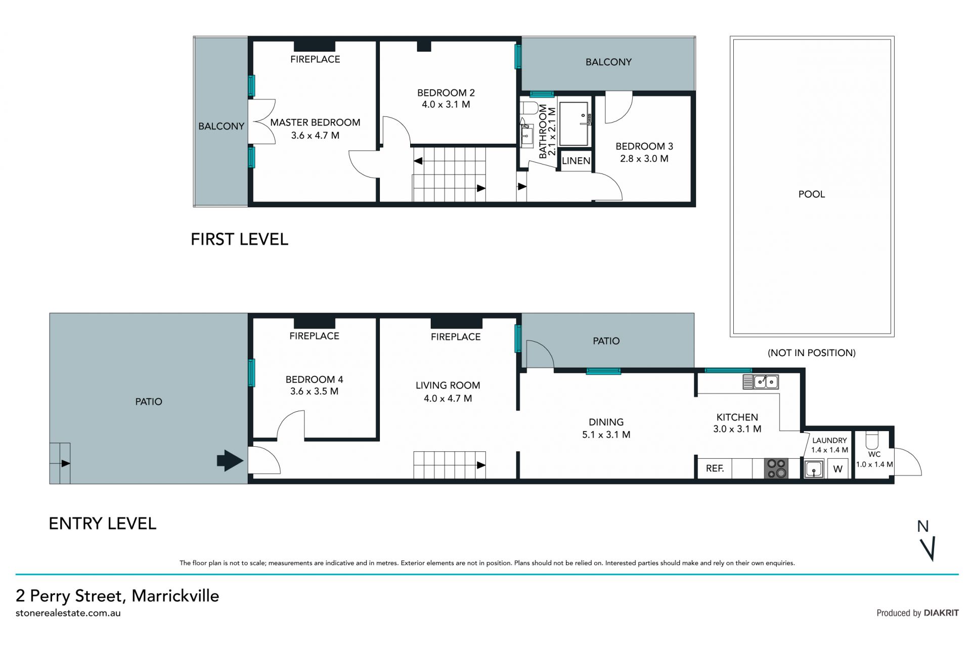 Four bedroom family home with pool