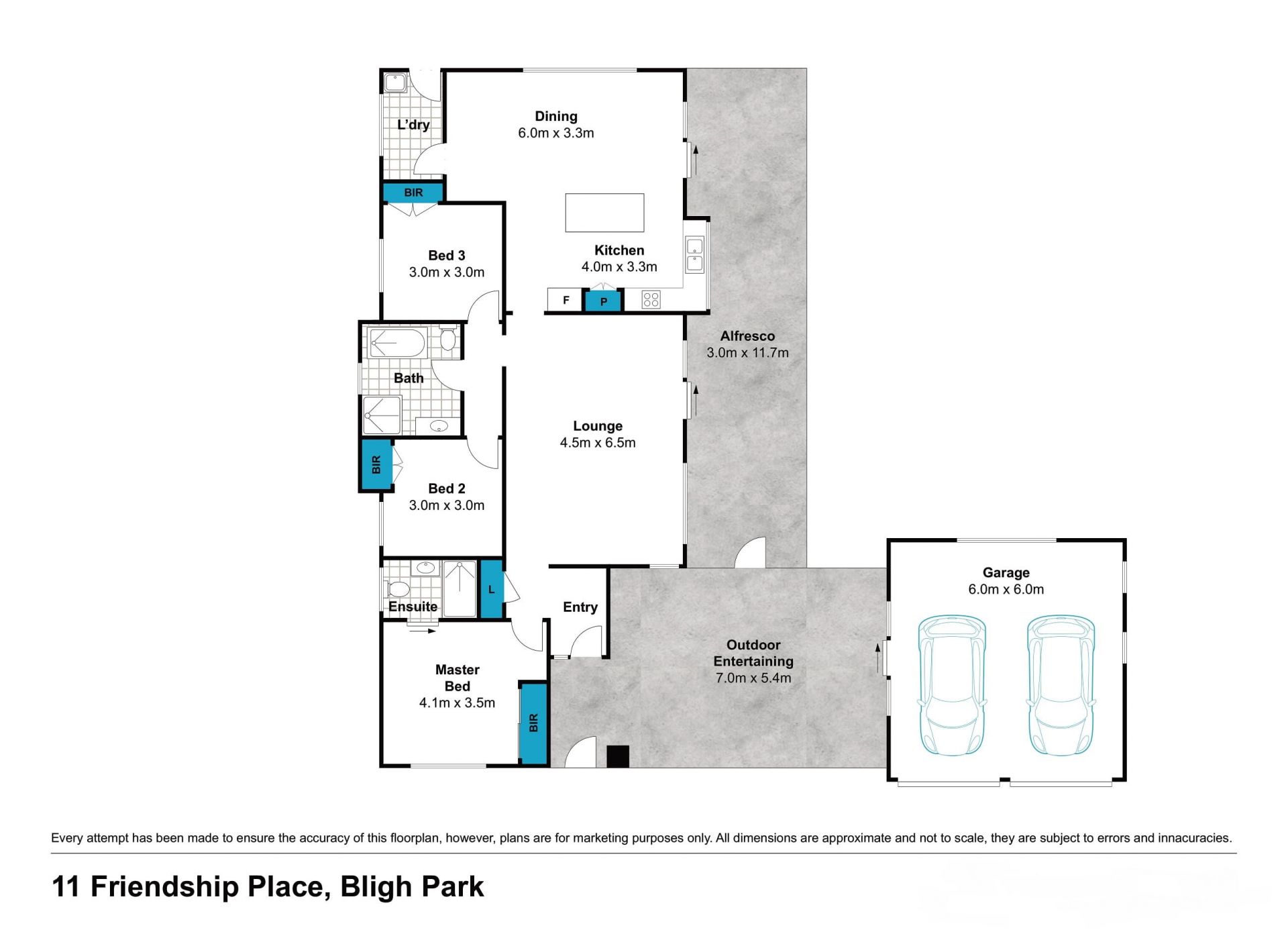 Three bedroom with Granny flat potential
