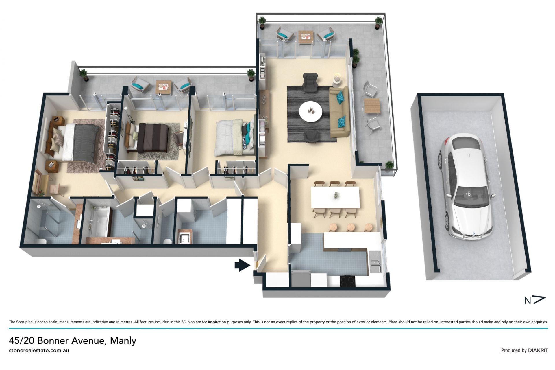 Trophy apartment in an exclusive beachfront landmark