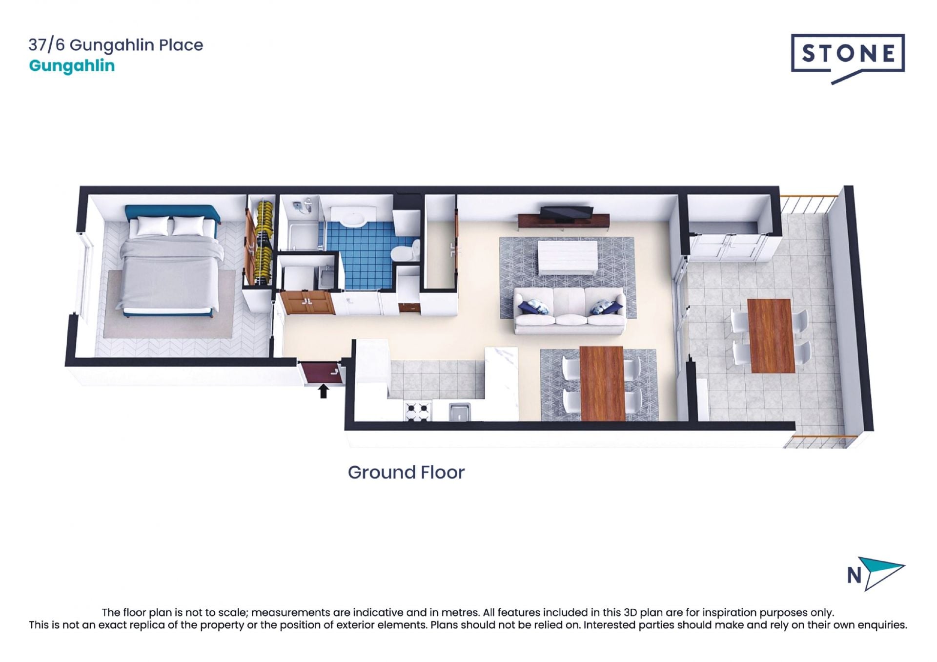 Ground Floor. High Ceilings. Big Courtyard.