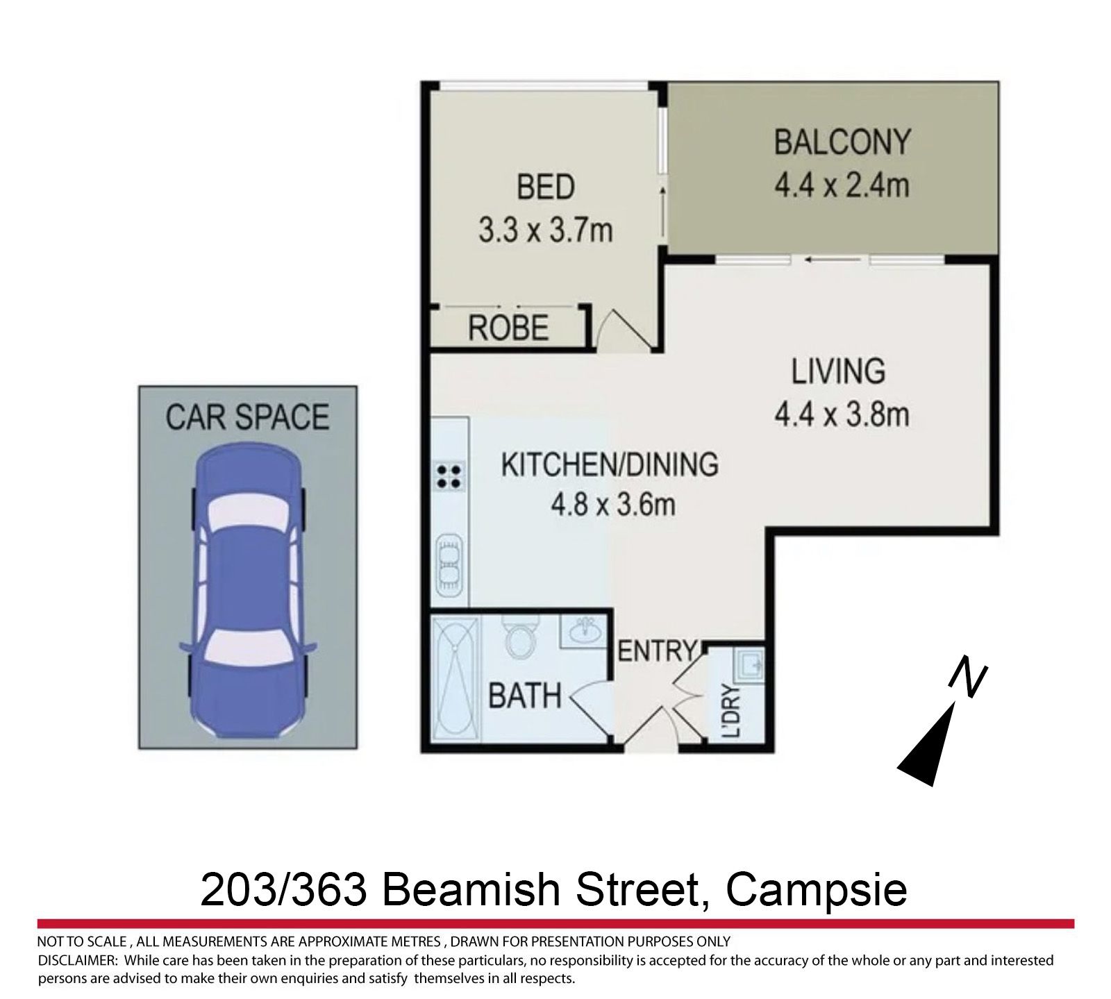 Great One Bed Apartment At Campsie