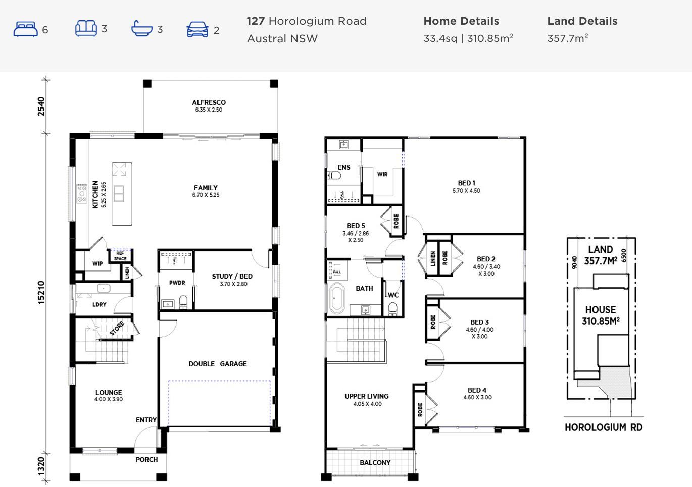 Modern 6 bedroom home designed for family living
