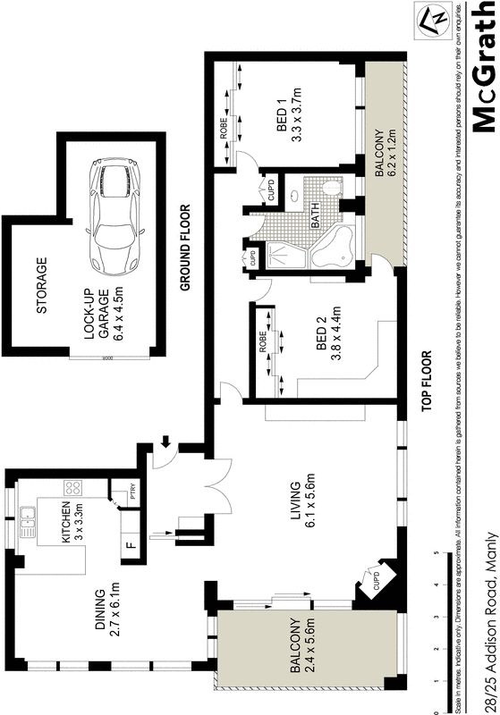 Top floor apartment, remarkable harbour vista